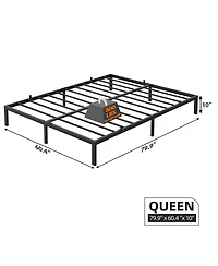 gaomon Inch Bed Frame Metal Platform, Bed Frame with Ample Storage, No Box Spring Needed and Steel Slat Support