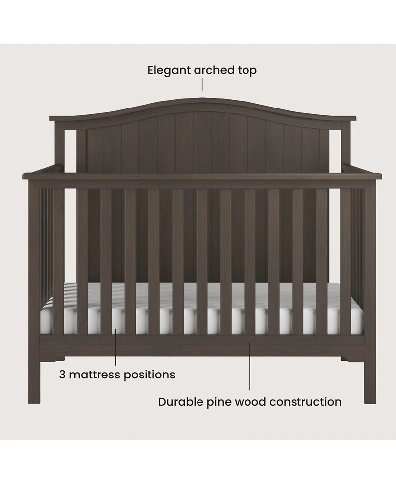 Child Craft Hampton Arch Top 4-in-1 Convertible Crib