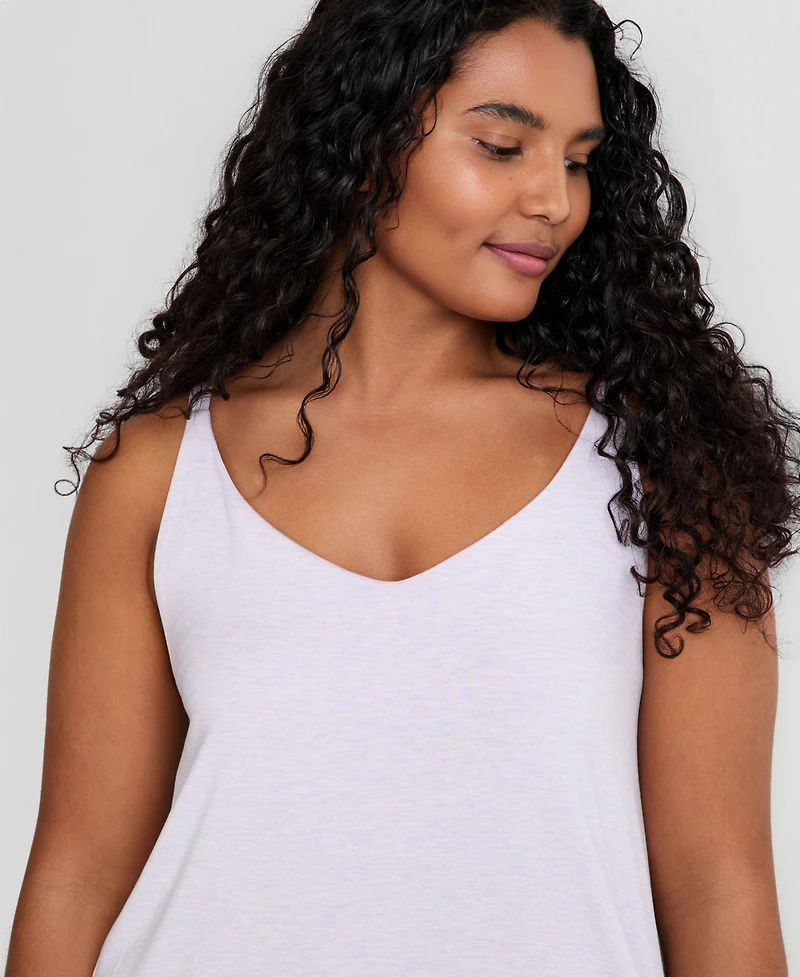 State of Day Women's Fluid Knit Solid Tank Chemise, Created for Macy's