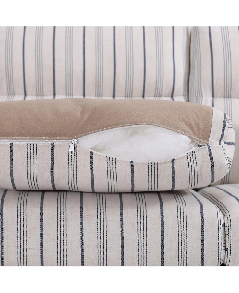 Streamdale Pu Cover Sofa with Rubber Wood Legs