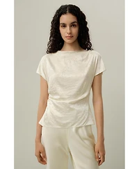 Lilysilk Women's Ying Jacquard Silk Top