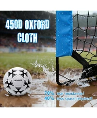 Joyaire Pro-Grade 4x3ft Pop-Up Soccer Goal for Kids – Durable 5-Layer Tear-Resistant Net & 10mm Poles, Portable Training Set with 4 Ball