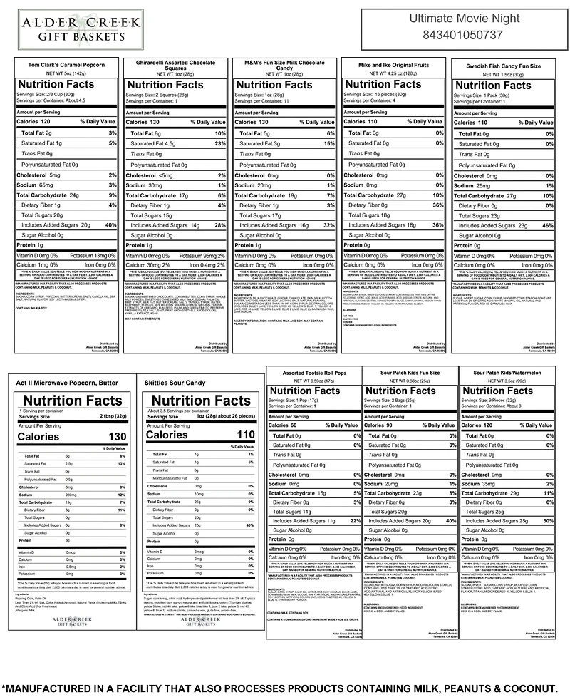 Alder Creek Gift Baskets Ultimate Movie Night Basket, 10-Pc.