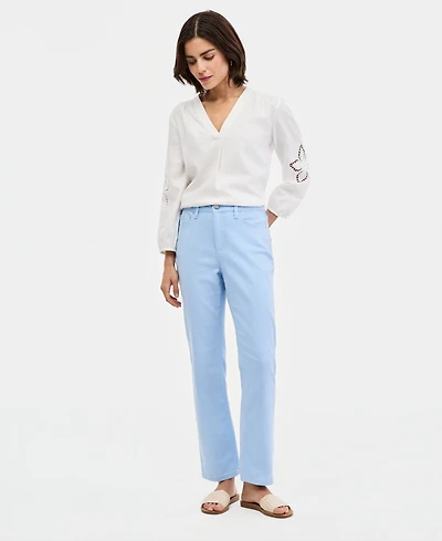 Jones New York Women's Mid-Rise Lexington Straight Jeans