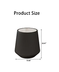 Streamdale Modern Leather Sofa Coffee Table with Sintered Stone Top