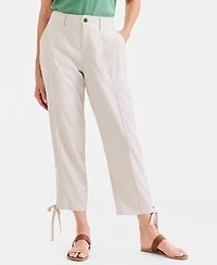 Style & Co Women's Tie-Hem Linen-Blend Pants, Macy's Exclusive