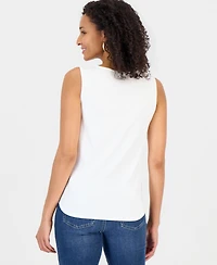 Style & Co Women's Lace-Up Tank Top, Macy's Exclusive