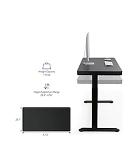 FlexiSpot EW8W Height Adjustable Standing Desk, White