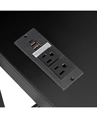 Streamdale Furniture Streamdale Full Size Wood Loft Bed with Desk