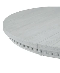 Streamdale Furniture Retro Extendable Round Dining Set with 4 Chairs