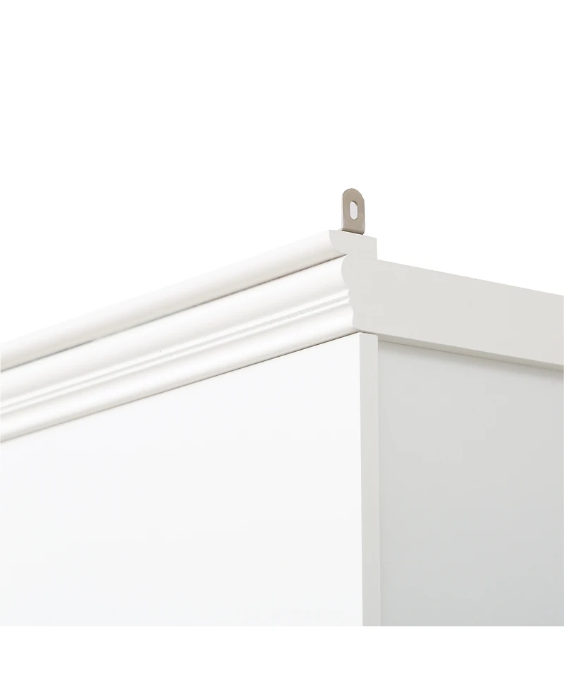 Streamdale Furniture Farmhouse 4-Tier Display Shelf with Dimmable Ceiling Light & Storage