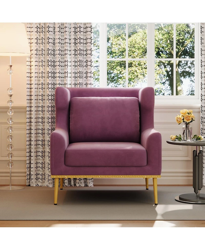 Streamdale Furniture Velvet Accent Armchair