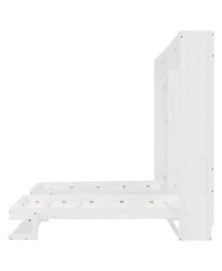 Streamdale Furniture Streamdale Dual Twin Wall Murphy Beds w/ Cabinets & Shelves