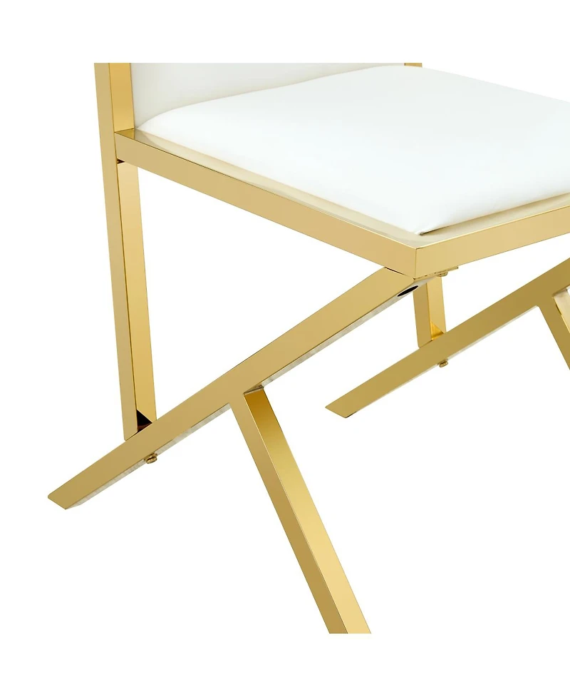 Streamdale Furniture 4-pack metal dining chairs: ergonomic, simple, luxurious