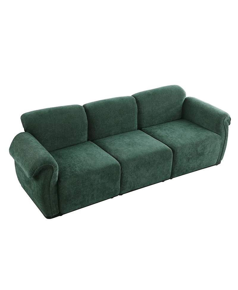 Streamdale Furniture Modular Chenille Sofa with Iron Frame