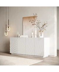 Streamdale Furniture Buffet Cabinet with Storage, 4 Doors, 59" Wide