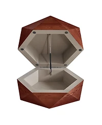 Streamdale Furniture Retro Polygon Flip Top Coffee Table