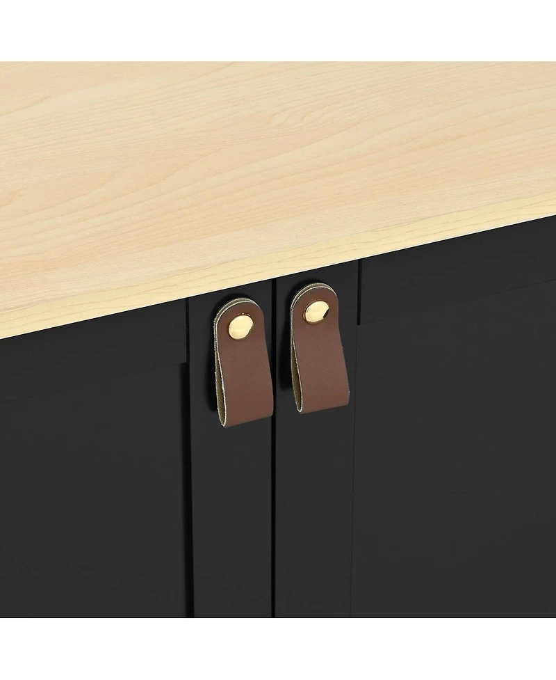 Streamdale Furniture Farmhouse 4-Piece Entertainment Center Wall Unit