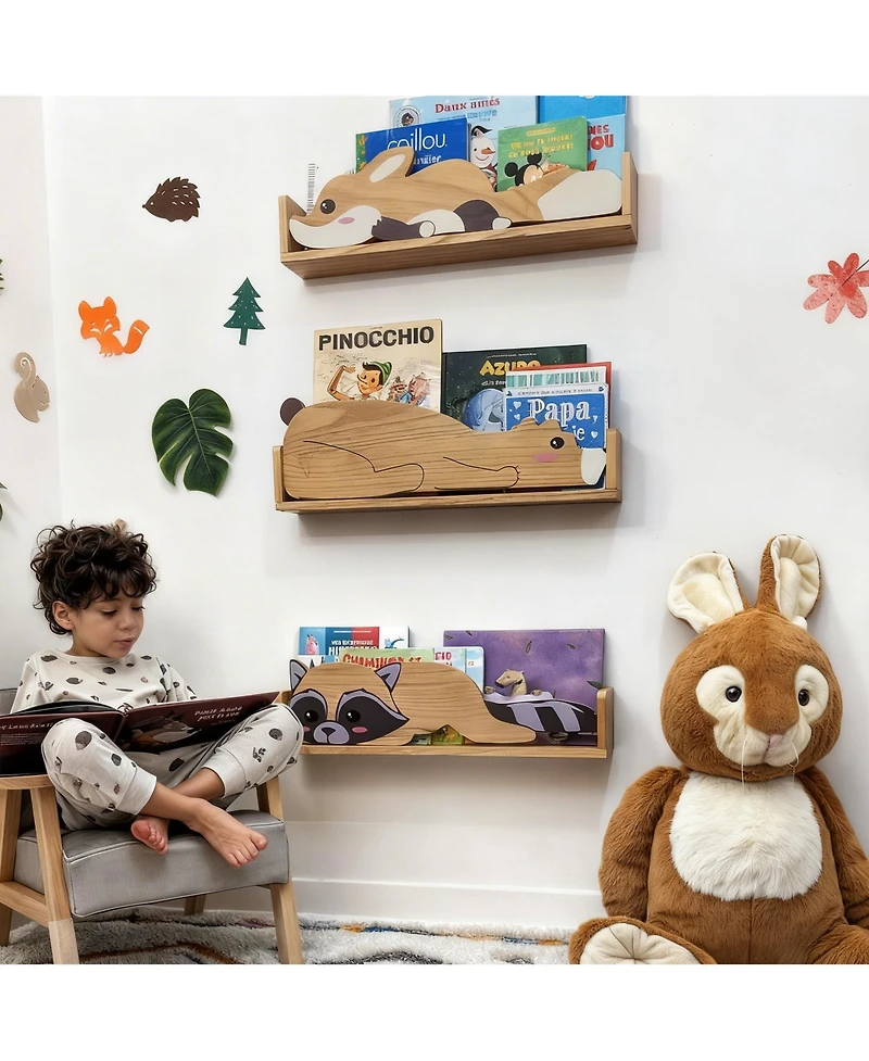 Yigii Bookshelf: Cute Animal Design for Kids Rooms