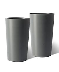 Streamdale Furniture 2 Pack 21.7" Tall Square Planters for Outdoor Plants
