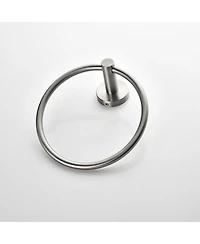 Rainsken 3 - Piece Bathroom Hardware Set, Toilet Paper Holder, Clothes Hook and Towel Rack Ring