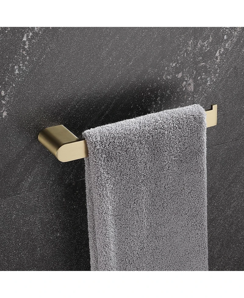 Rainsken 5- Piece Bathroom Accessories Set, Stainless Steel Bathroom Hardware Set, Bath Towel Bar