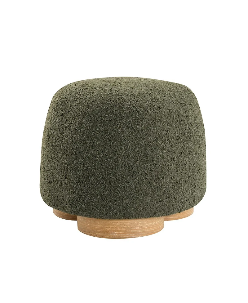 Streamdale Furniture Fully Assembled Teddy Fabric Ottoman Footstool