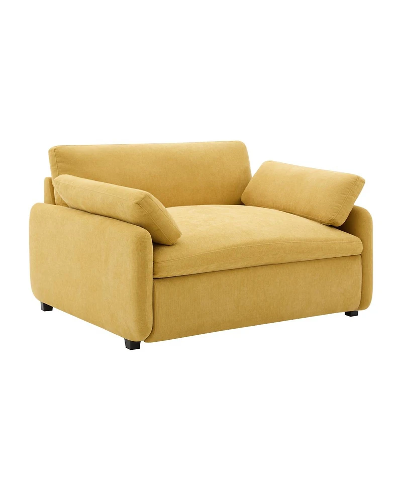 Streamdale Furniture Oversized Chenille Sofa Chair, Wide Seat Accent Chair, Modern Upholstered Armchair