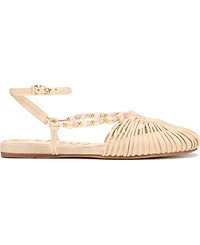 Circus Ny by Sam Edelman Women's Kassie Caged Ankle Strap Flat Sandals