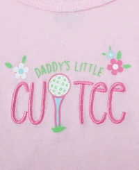 Baby Essentials Girls' Graphic Bodysuit Dress, Printed Shorts and Sunglasses, 3-Piece Set