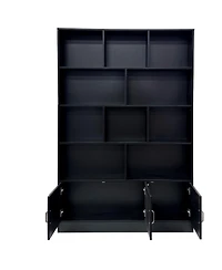 Streamdale Furniture 10 Cube 3 Door Wood Modern Storage Organizer Bookshelf