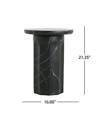 Streamdale Furniture Streamdale Marble Effect Side Table