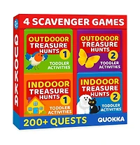 Quokka Scavenger Hunt Game for Toddlers 3-5 - 200 Toddler Activities Outdoor Indoor Cards Game Set