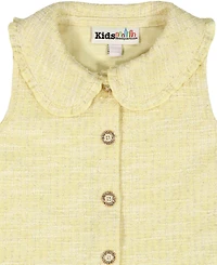 Kids Headquarters Girls' 2T-6X Sleeveless Knit Vest and Shorts, 2-Piece Set