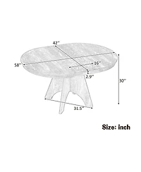 Streamdale Furniture Vintage Extendable Dining Table