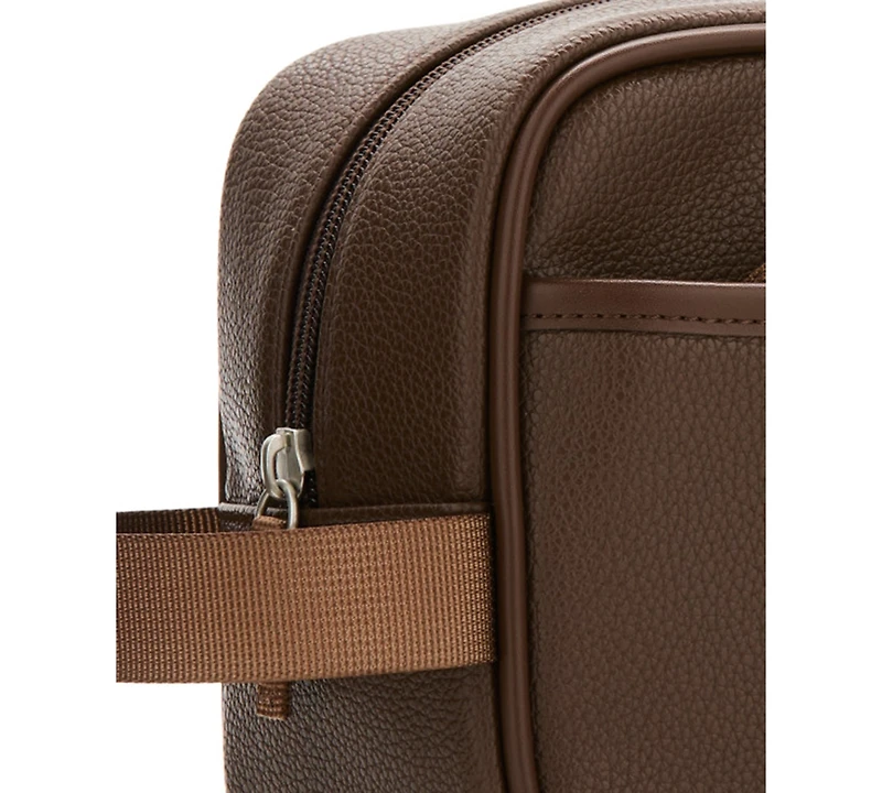Perry Ellis Portfolio Men's Classic Pebble Textured Shave Kit Bag
