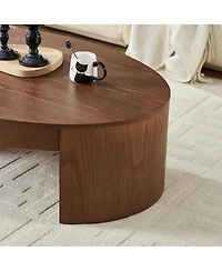 Streamdale Furniture Modern Luxury Oval Coffee Table Center Table for Living Room