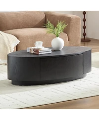 Streamdale Furniture Modern Luxury Oval Coffee Table, Elegant Living Room Accent Piece