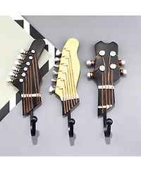 Yigii Heavy Duty, Durable Guitar Shaped Hooks for Hanging Clothes and Accessories