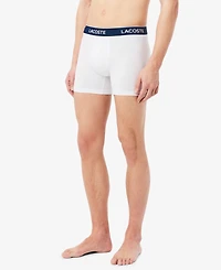 Lacoste Men's 3-Pack. Regular-Fit Logo Waistband 5" Boxer Briefs