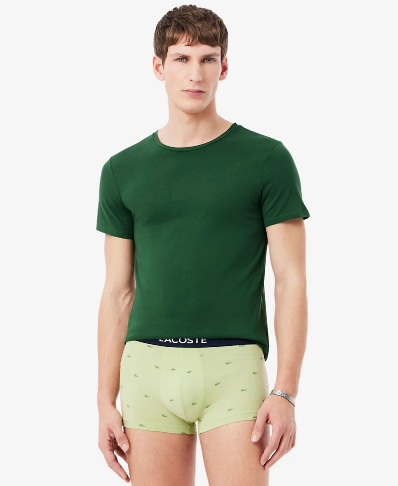 Lacoste Men's 3-Pack Slim Fit Crewneck T-Shirts
