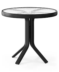 Agio Oasis 20" Aluminum Round Outdoor Side Table, Created for Macy's