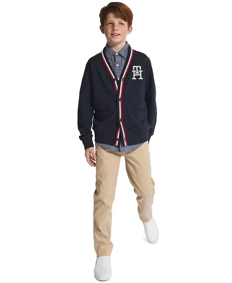 Tommy Hilfiger Big Boys Flat Front Stretch Chino Pant