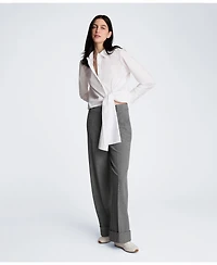 Kenneth Cole Women's Collared Long-Sleeve Shirt