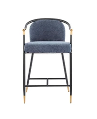 Streamdale Furniture 26" H Upholstered Counter Stool with Metal Frame (Set of 2)