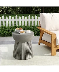 Streamdale Furniture Hourglass Outdoor Side Table with Striped Base