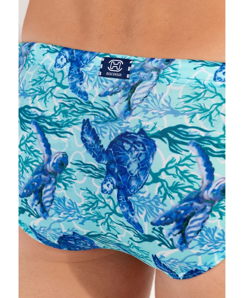 Hom Usa Men's Tartane Swim Mini Briefs