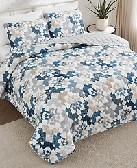 Lucky Brand Serra Patch Reversible 3-Pc. Quilt Sets, Full/Queen