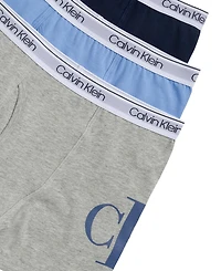 Calvin Klein Boys' 4-16 Logo Detail Boxer Briefs, 3-Pack