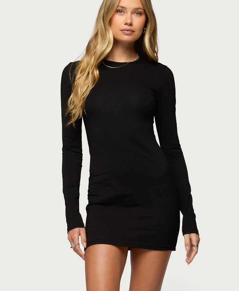 Edikted Women's Annyah Long Sleeve Mini Dress